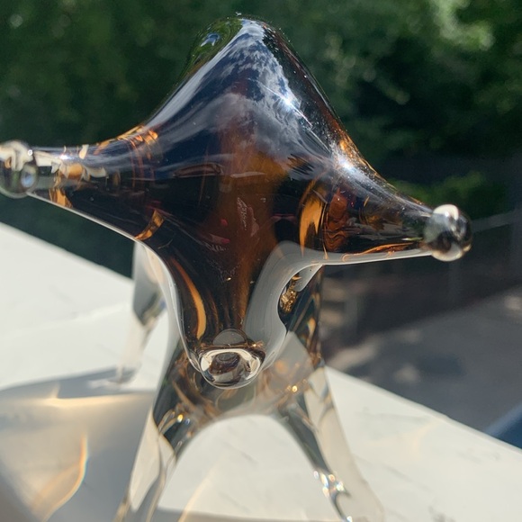 GLASS BULL 🐂 VINTAGE 42 years old heavy weight mint! One flaw I pointed out 🐂 - Picture 10 of 14
